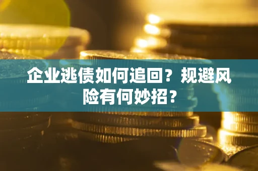武汉企业逃债如何追回？规避风险有何妙招？