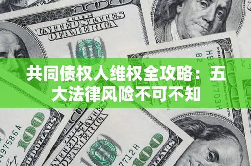 武汉共同债权人维权全攻略：五大法律风险不可不知