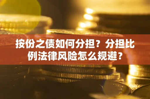 武汉按份之债如何分担？分担比例法律风险怎么规避？