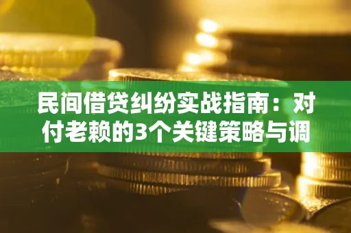 武汉民间借贷纠纷实战指南：对付老赖的3个关键策略与调解盲区解析