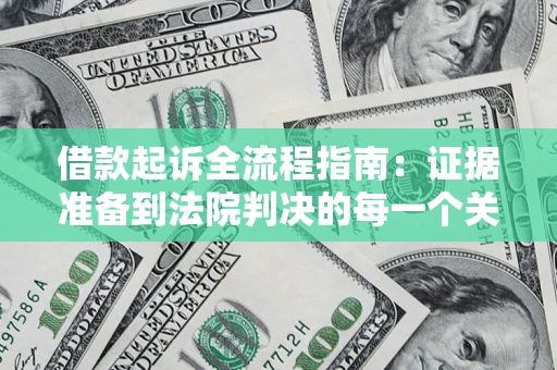 武汉借款起诉全流程指南：证据准备到法院判决的每一个关键步骤