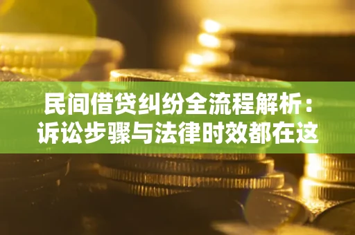 武汉民间借贷纠纷全流程解析：诉讼步骤与法律时效都在这儿了