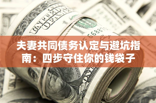 武汉夫妻共同债务认定与避坑指南：四步守住你的钱袋子