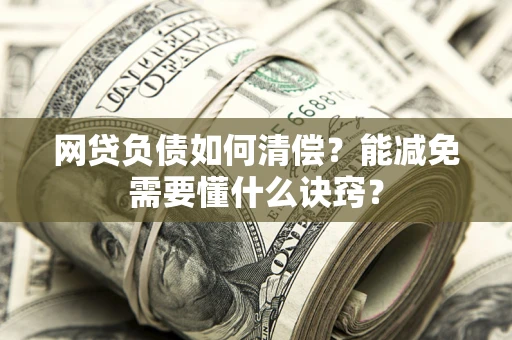 武汉网贷负债如何清偿？能减免需要懂什么诀窍？