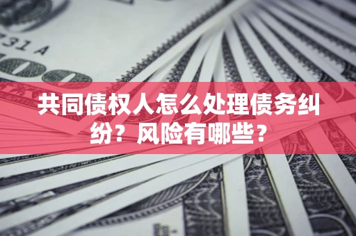 武汉共同债权人怎么处理债务纠纷？风险有哪些？