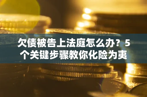武汉欠债被告上法庭怎么办？5个关键步骤教你化险为夷